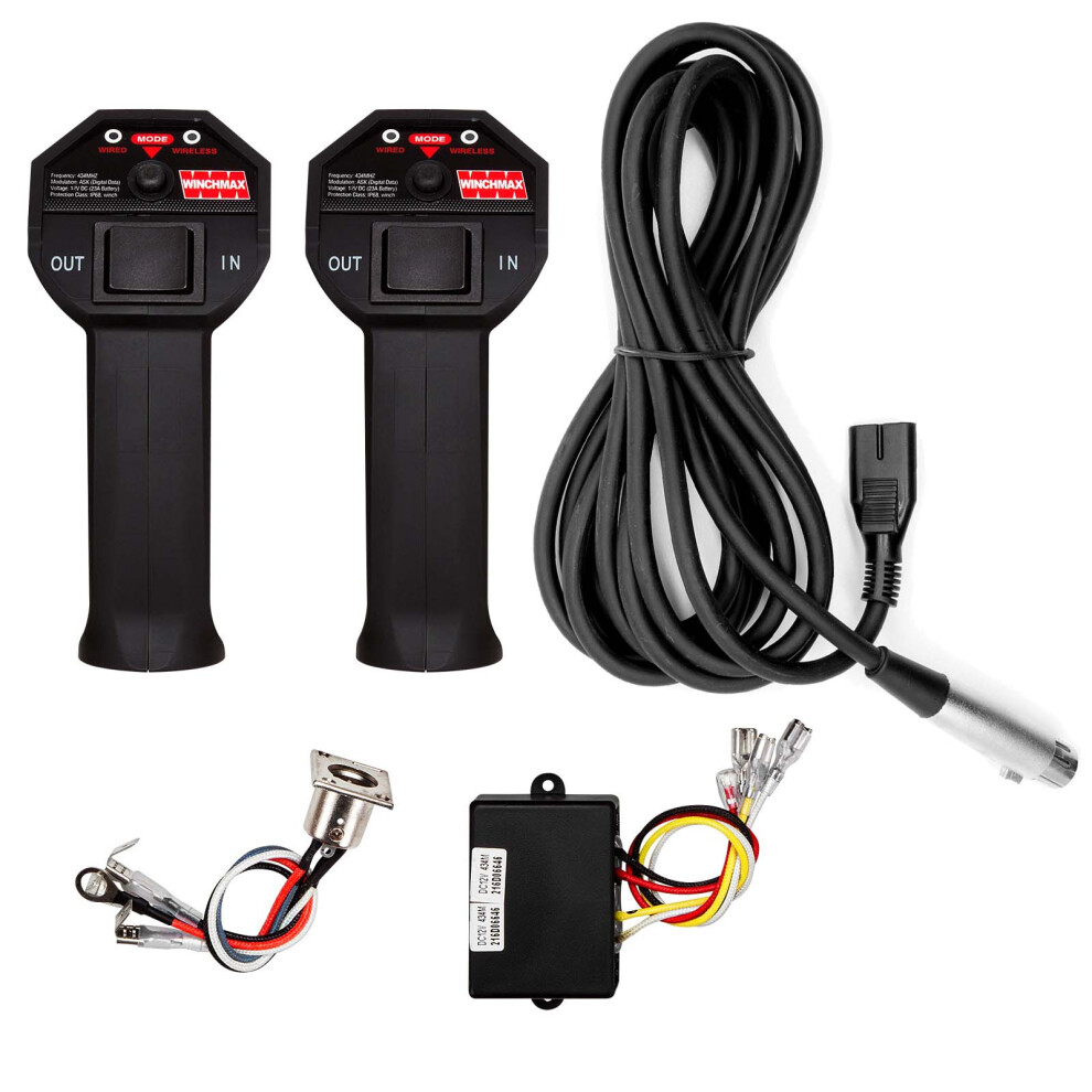 WINCHMAX Winch Remote Control, Wireless. Twin SL Handsets, Long Range. 12v