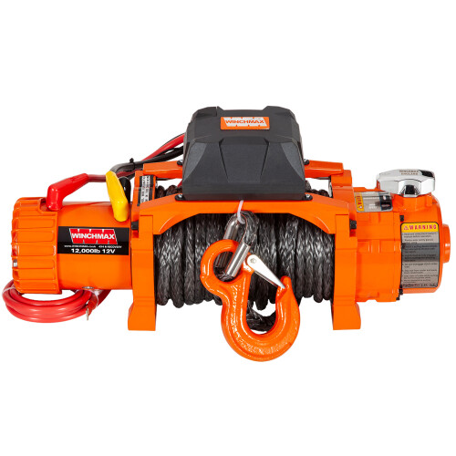 WINCHMAX 12,000lb 12V Electric Winch, Two Speed. 26m 11mm Dyneema Rope. 2