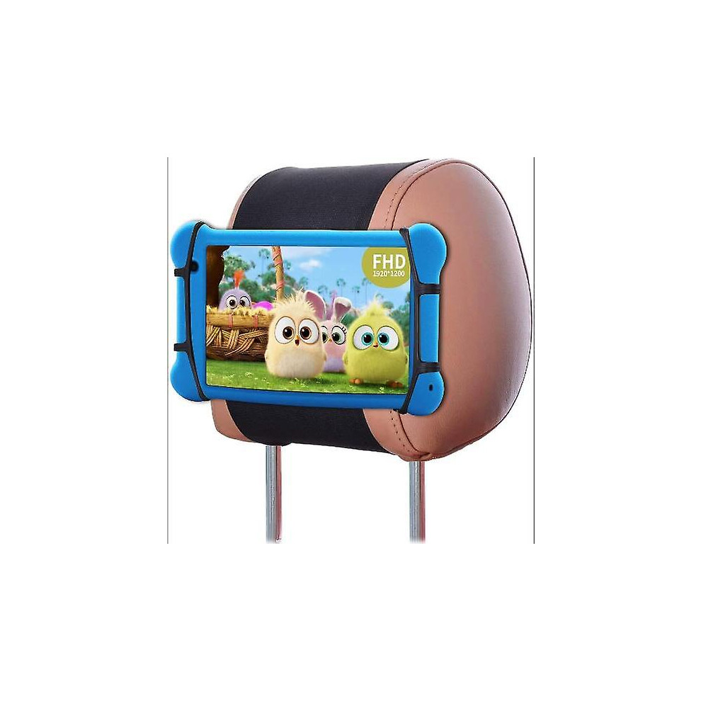 Car Headrest Mount Holder Angle Adjustment Car Back Seat Tablet Holder With Soft Silicon Holder Net Compatible With 7-10.5 Inch Ipad/Tablets_happyshop 8795863320489
