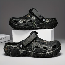 (Black, 7.5) New Men's Trendy Comfortable EVA Clogs, Breathable Non-slip Wear-resistant Clogs For Indoor Outdoor Garden Beach