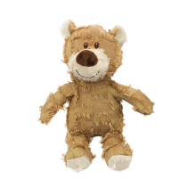 (Brown) Durable Indestructible Bear For Heavy Chewers, Dog Interactive Bear Toy, Squeaky Dog Toys For Aggressive Chewers, Unbreakable Stuffed Plush Dog Toys
