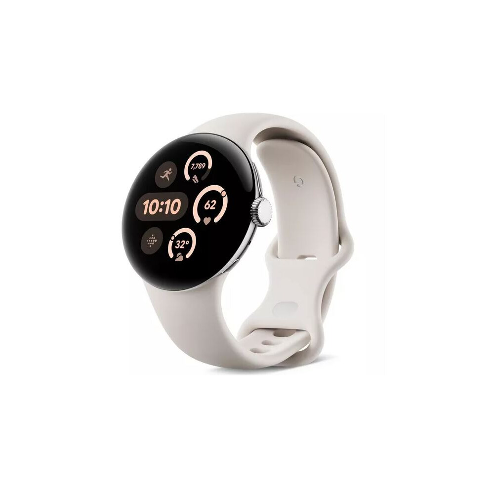 Google Pixel Watch 3 41mm Bluetooth / WiFi Silver and Porcelain
