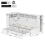 90*190cm, Single Bed-3ft with Trundle & Bookcase&USB, White 2