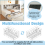 90*190cm, Single Bed-3ft with Trundle & Bookcase&USB, White 5