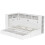 90*190cm, Single Bed-3ft with Trundle & Bookcase&USB, White 8