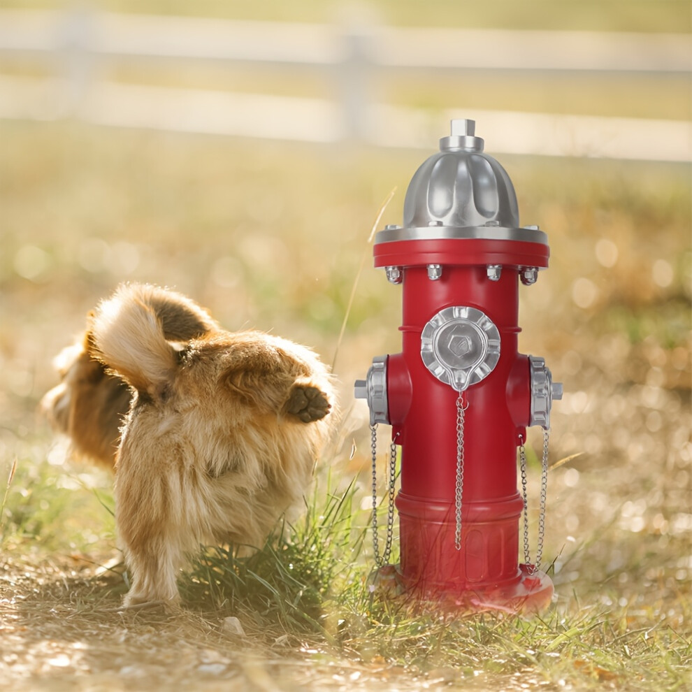 (Small Fire Hydrant) Dog Training Fire Hydrant, Garden 3D Decorative Statue, Puppy Training Pole Sculpture, Dog Feeding Fake Fire Hydrant, Firefighter Gifts