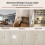(Beige) 3FT Single Daybed Single Upholstered Bed Sofa Bed 4