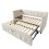(Beige) 3FT Single Daybed Single Upholstered Bed Sofa Bed 8