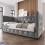 (Grey) 3FT Single Daybed Single Upholstered Bed Sofa Bed 4