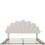 (Beige) 4ft6 Double Upholstered Velvet Bed Frame 9