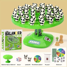 (Two-person battle educational toy) Panda balancing game toy, multiplayer, green plastic, creative tabletop game