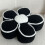 (Black) Chic Geometric Flower Throw Pillow - Soft, Washable Polyester Cushion for Bed & Sofa Decor 1