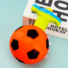 (Orange Football Gyro) Football Style, Funny LED Shining Music Gyro, Flashing Spinning Top Light Up Music Spinning Toys