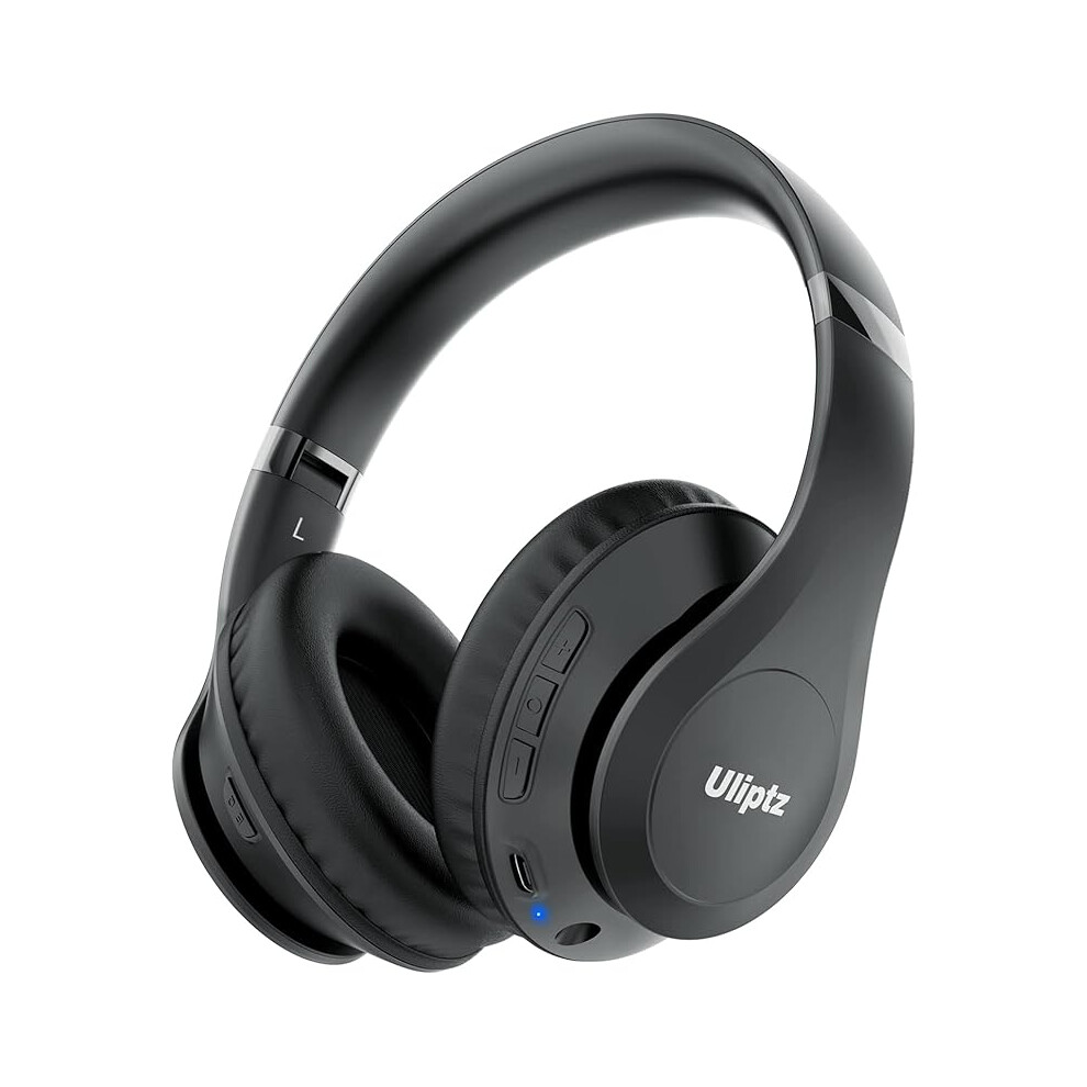 Uliptz Wireless Headphones Over Ear, 65 Hrs Playtime Bluetooth Headphones, 6 Eq Modes Foldable Lightweight Headphones Wireless, Bluetooth 5.3