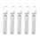 (Silver, Column type) 5pcs Zipper Pull Replacement Metal Zipper Mend Fixer Zipper Tab Rep () #calu 1