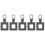 (Black, Square) 5pcs Zipper Pull Replacement Metal Zipper Mend Fixer Zipper Tab Rep () #calu 1