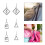 6 Pieces Zipper Pull Tab Replacement Zipper Metal Puller Slider Zipper Extender 2