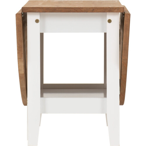 Seconique (White/Distressed Waxed Pine) Santos Drop Leaf Coffee Tables Waxed Pine 2