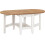 Seconique (White/Distressed Waxed Pine) Santos Drop Leaf Coffee Tables Waxed Pine 6
