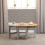 Seconique (Grey Slate/Distressed Waxed Pine) Santos Drop Leaf Coffee Tables Waxed Pine 1