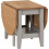 Seconique (Grey Slate/Distressed Waxed Pine) Santos Drop Leaf Coffee Tables Waxed Pine 5
