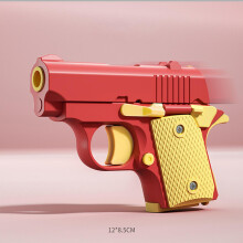 (red) 3d Printed Stress Relief Pistol Toys For Adults, Fidget Toys Suitable For Relieving Adhd, Anxiety Toys For Friends Adults Kids Best Gift