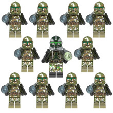 11pcs Star Wars Clone Commander Minifigures Kids Toys