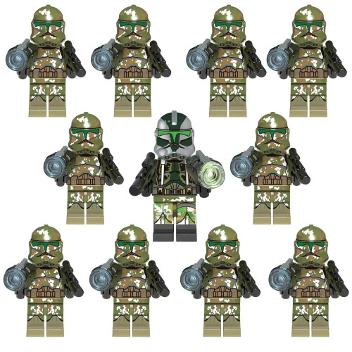 11pcs Star Wars Clone Commander Minifigures Kids Toys