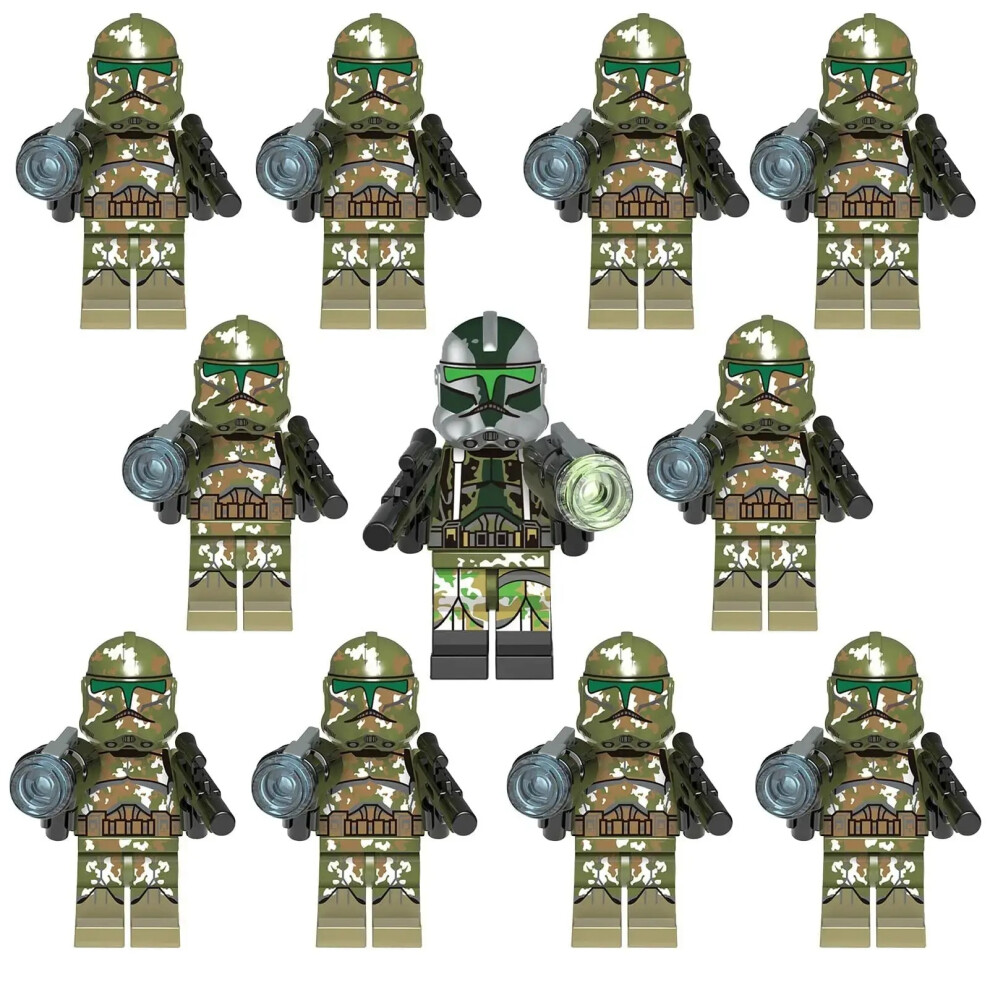 11pcs Star Wars Clone Commander Minifigures Kids Toys Fit Lego