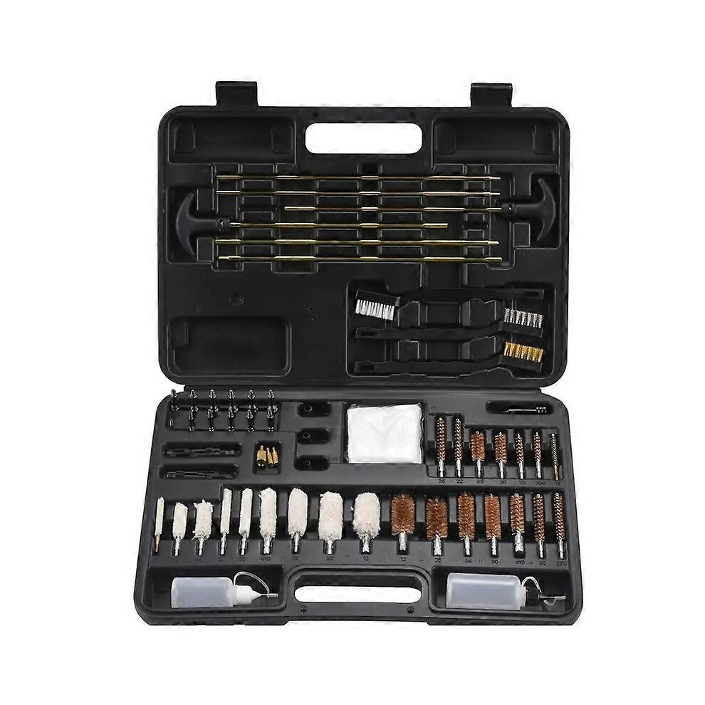 Universal Gun Cleaning Kit for All Caliber Pistol Rifle Handgun Shotgun Hunting Cleaning Kit with Brass Rods and Tough Carrying Case, Gun Accessories