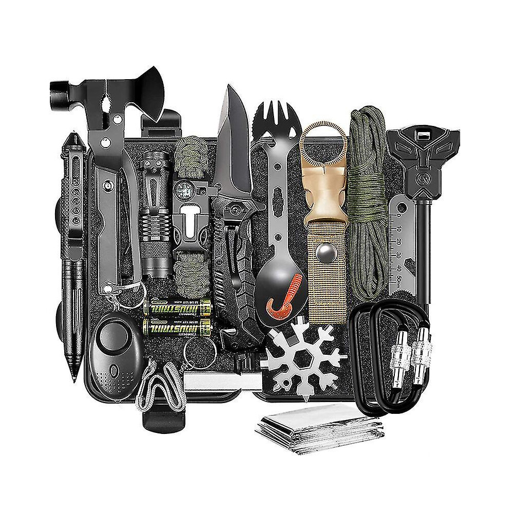 Gifts For Men Dad Husband, Survival Gear And Equipment Kit 20 In 1, Emergency Escape Kit