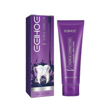 EELHOE Purple toothpaste removes stains, whitens and strengthens teeth