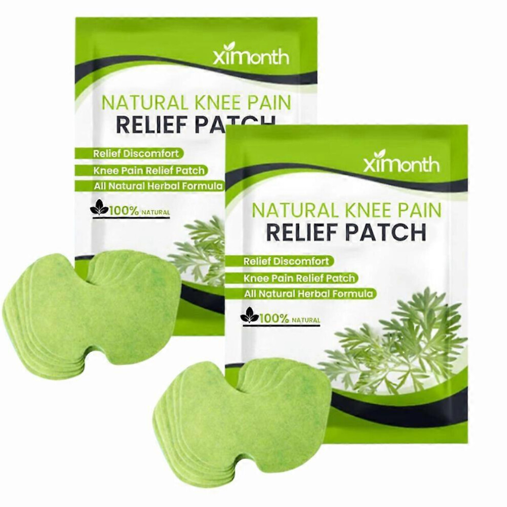 (24pcs) 12-36PCS Knee Pain Relief Patches, Knee Heat Patches,knee Cervical Plaster Warming Herbal Plaster Wormwood Heat Patches Relief Of Back, Neck,