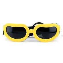 (yellow) Dog Sunglasses Small Breed, Uv Protection Small Dog Goggles, Wind Dust Proof Small Goggles With Adjustable Straps