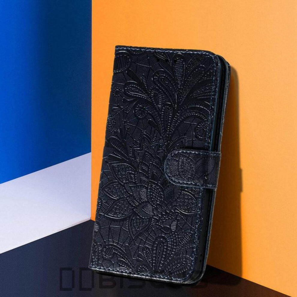 (blue, Samsung A53 5G) Phone Case For Samsung Galaxy A12 A22 A14 A34 A54 M12 M33 M53 M23 M32 M22 A32 A52 A72 5g A13 A53 A 12 54 32 52 Book Stand Wallet Leather Flower Cover