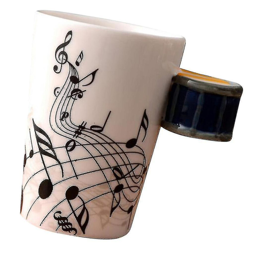 (Blue Drum) Ceramic Cup Coffee Mug Instrument Mug Creative Gift Black Guitar-image-OPC-PFW6NC2-NEW