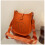 (Orange) Solid color letter small square bag off-road bag 1