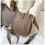 (Brown gray) Solid color letter small square bag off-road bag 1