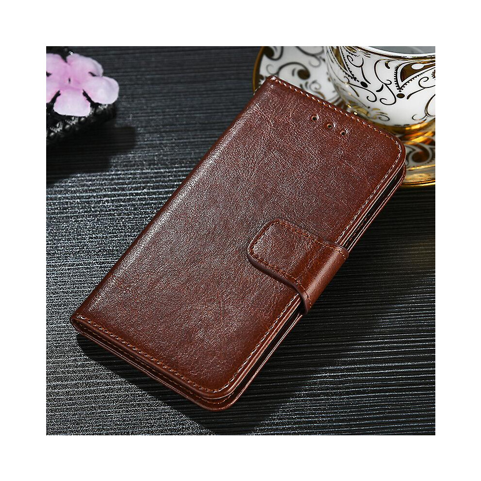Shockproof Pu Case Magnetic Absorption Coffee For Your Samsung Galaxy M52 5G Brown 8795863405889