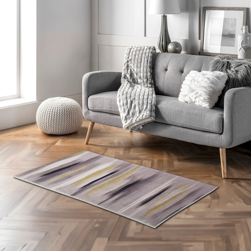 (60*120cm) Modern Faux Cashmere Geometric Area Rug