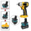 Mak1820 Makita 18v Bl Series Lithium Battery Converter Adapter To Dewalt 18v Xrp Dc De Dw Ni-cd/ni-mh Power Tools 1
