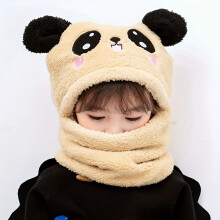 (Khaki 1, One Size Fits All (3-12 Years Old)) Cozy Youngsters' Cartoon Animal Ear Beanie - Soft, Thick Lined, Hand-Washable Winter Hat