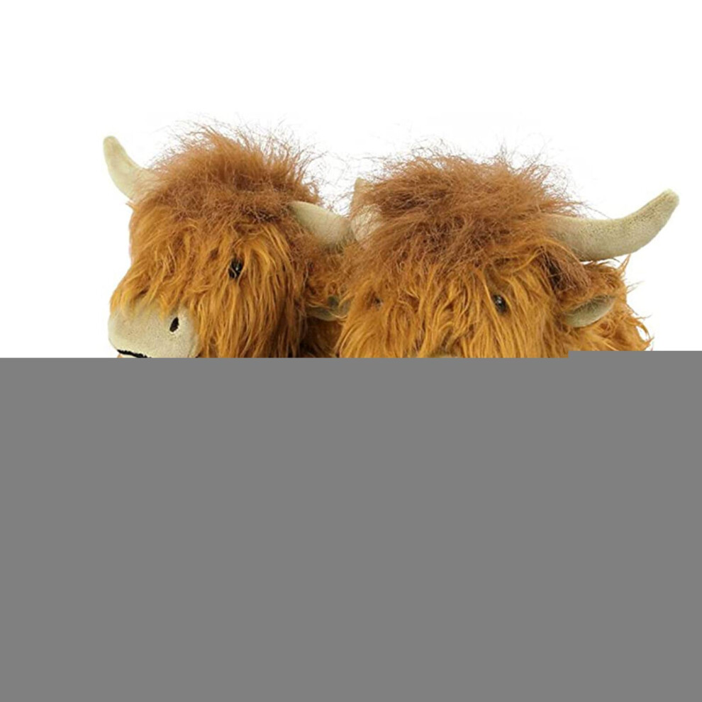 Yetp Star (M) Cozy Highland Cow Plush Slippers For Women - Warm, Anti-Slip Indoor Footwear Not,Specified