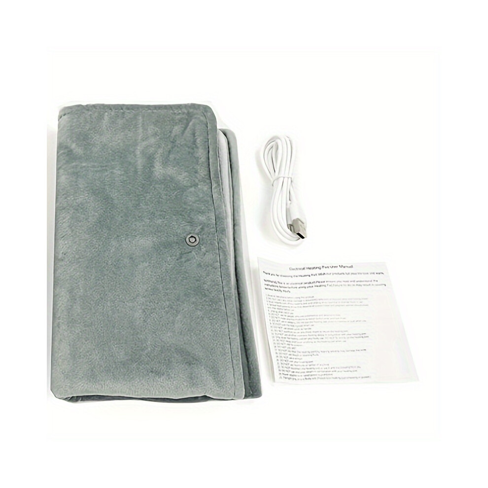 Yetp Star (Grey) Usb Heated Hand Warmer, Portable Low Voltage 5V 2A Power Supply, Unscented Full Body Heating Pad