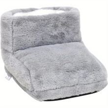 (1 Set) Cozy Plush Winter Slippers with Removable & Washable Foot Warmer