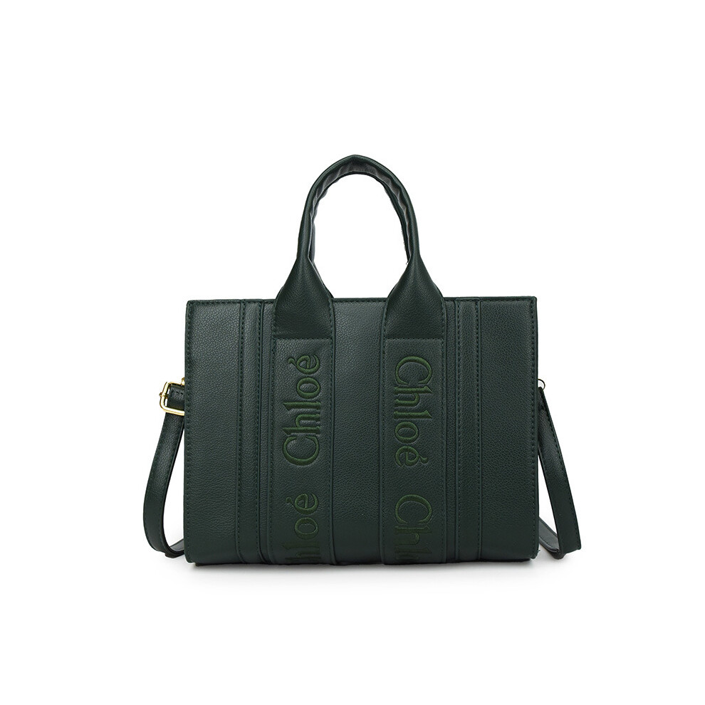 (Green) New Letter Tote Bag Korean Style Crossbody Bag