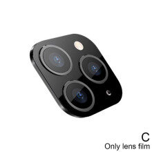 (Black) Luxury Fake Camera Lens Sticker Cover For Iphone Xs To 11 Max Iphone R3o5