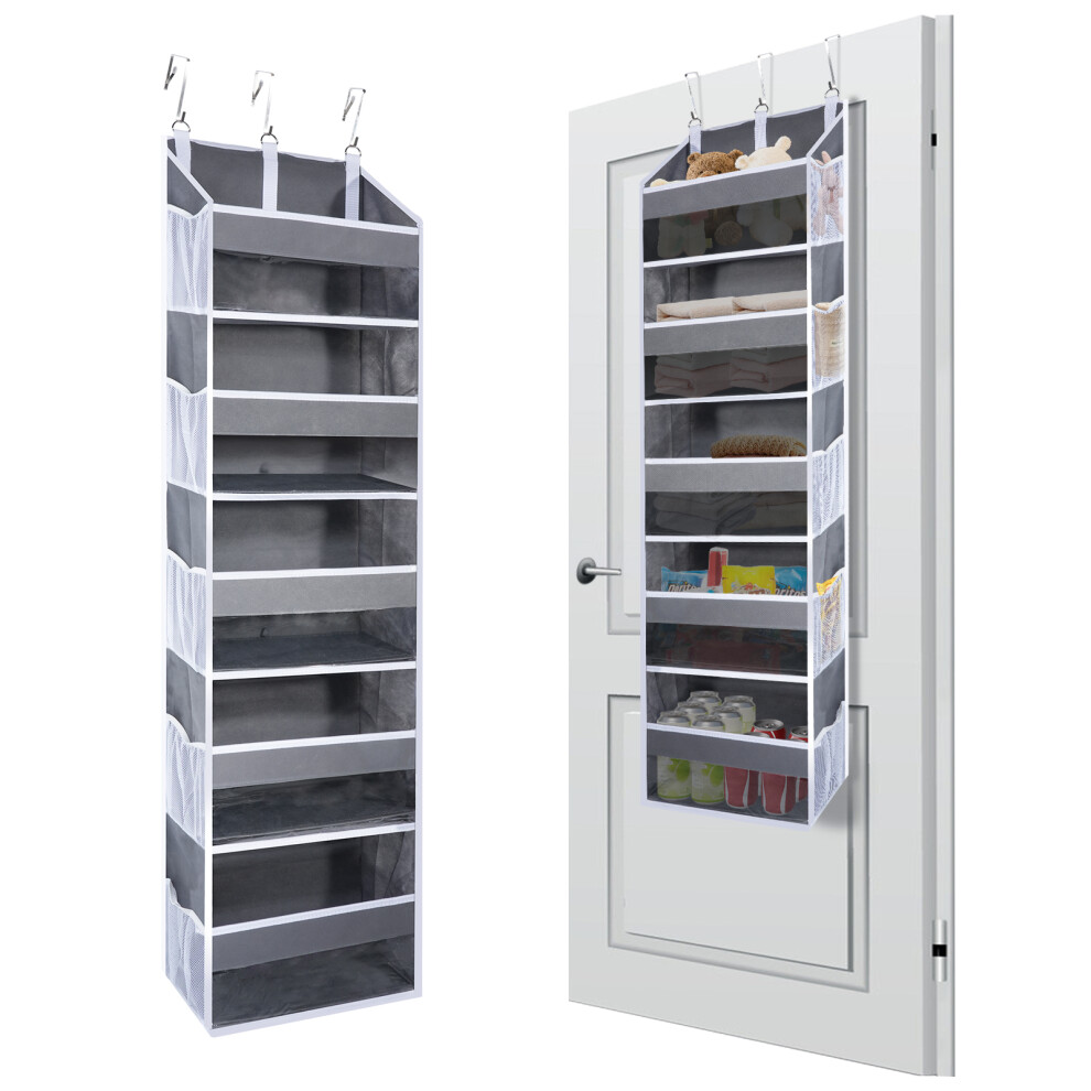 (Gray) Over the Door Hanging Organiser 5 Pockets