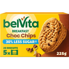 (Pack Of 4) Belvita Breakfast Biscuits 30% Less Sugar x5 225g