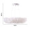 Living And Home 50CM Modern White Fluffy Feather Pendant Light 8